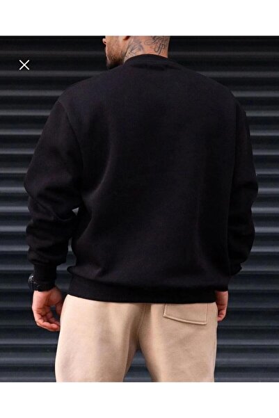 YÜKSEL IŞIK Ανδρικό γιακά με κρίκο μαύρο 3 κλωστές επένδυση fleece