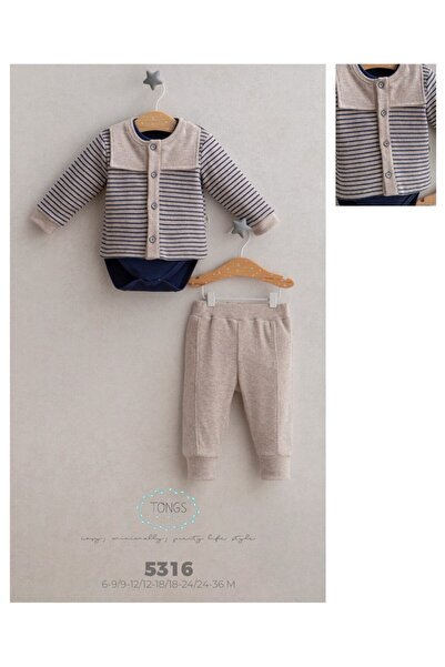 Tongs Stretch Fabric 3-Piece Boy's Suit