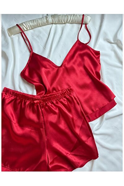 LİA Underwear Adjustable Strap Satin Pajama Set