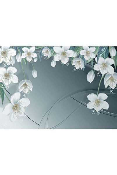 VIODESIGN Fototapet 3D, Flori Albe, autoadeziv, multicolor, 80x120 cm 3D58