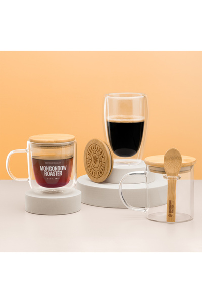 ROLY Double-walled bottle made of borosilicate glass