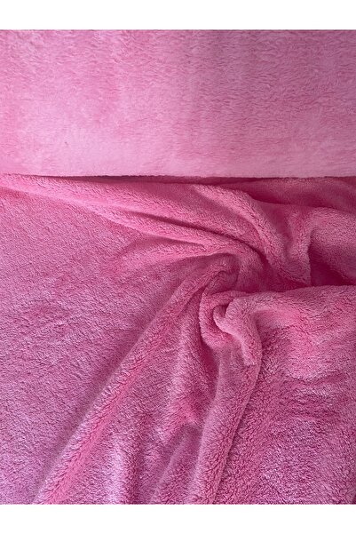 Hira Tor Tekstil Pembe Welsoft Peluş Kumaş (190 cm En)
