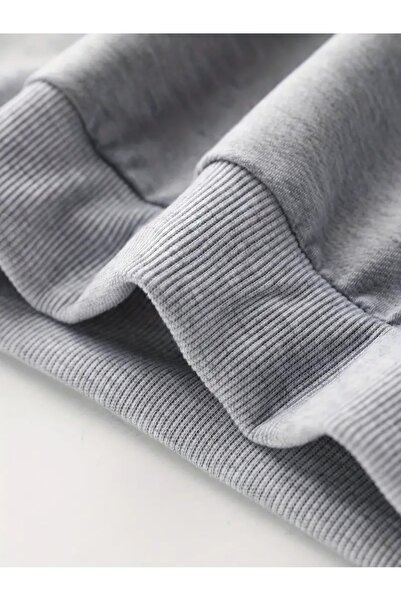 Massgai Unisex Beast Printed Cotton Crew Neck Top and Bottom Tracksuit Jogger