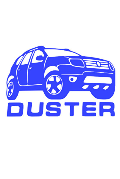 Oracal Duster Silhouette Sticker, 20x13cm, blue