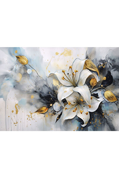 VIODESIGN Fototapet 3D, Pictura Relief Floare Alba, autoadeziv, multicolor, 80x120 cm 3D100