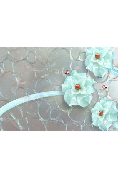 VIODESIGN Fototapet 3D, Flori din Sticla, autoadeziv, multicolor, 80x120 cm 3D32