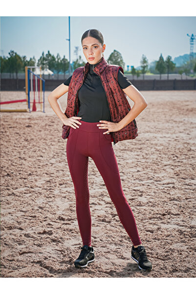 ALPHARİDER Binici Taytı Bordo renk Mevsimlik