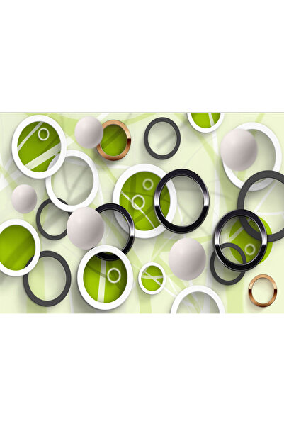 VIODESIGN Fototapet 3D, Cercuri si Bile, autoadeziv, multicolor, 80x120 cm 3D31