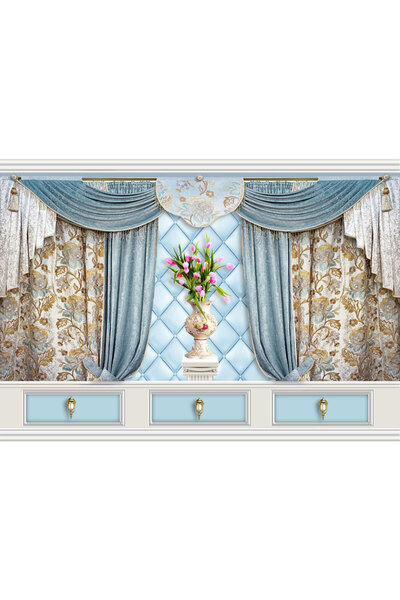 VIODESIGN Fototapet 3D, Dormitor Vaza, autoadeziv, multicolor, 120x200 cm 3D59