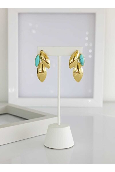 SONES Steel Earrings with Turquoise Stones