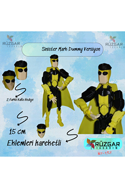 Rüzgar Tasarım Invincible Sinister Mark All Joints Movable Robot Dummy Action Figure Toy Titan 13