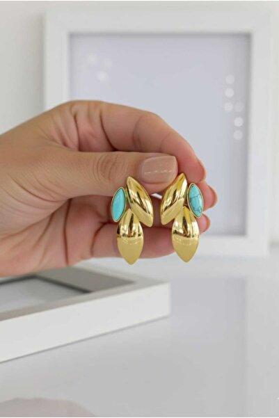 SONES Steel Earrings with Turquoise Stones