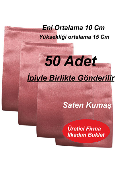 ilkadimbuklet 50 Adet Saten Parlak Kumaş 10*15 Cm Lavanta, Para, Hediyelik, S...