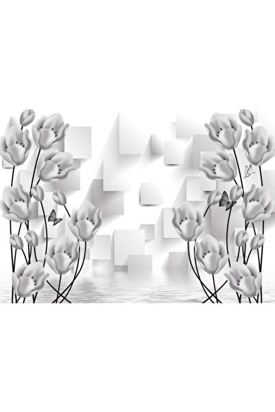 VIODESIGN Fototapet 3D, Flori Albe, autoadeziv, multicolor, 80x120 cm 3D36