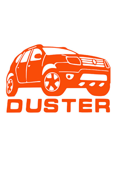 Oracal Duster Silhouette Sticker, 20x13cm, orange