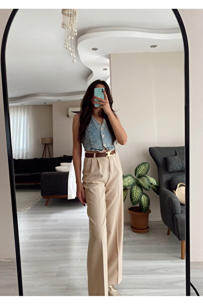 Hacer Balcı Yüksek Bel Palazzo Pantolon