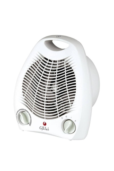 GALLET H 500 fan heater, 2 power levels 1000 W/2000 W, thermostat, white