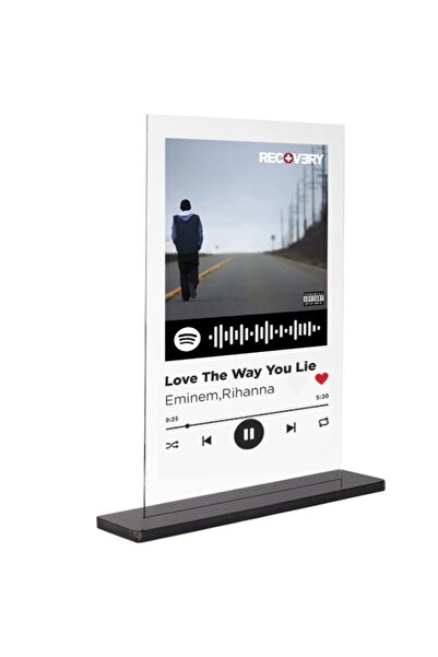 shop Dekorif_Spotify Plak_Love The Way You Lie_Eminem,Rihanna_15x20