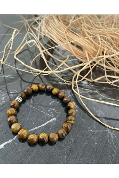 AGAFYA Natural Tiger's Eye Stone Couple Bracelet Set – Symbol of Energy, Strength and Protection Handmade