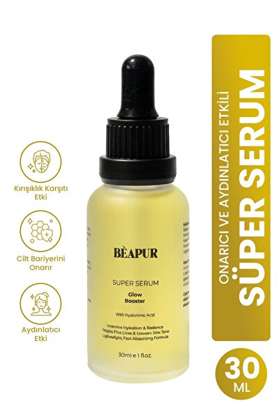 BEAPUR SÜPER SERUM Kırışıklık Karşıtı, Nemlendirici, Aydınlatıcı & Onarıcı Hy...