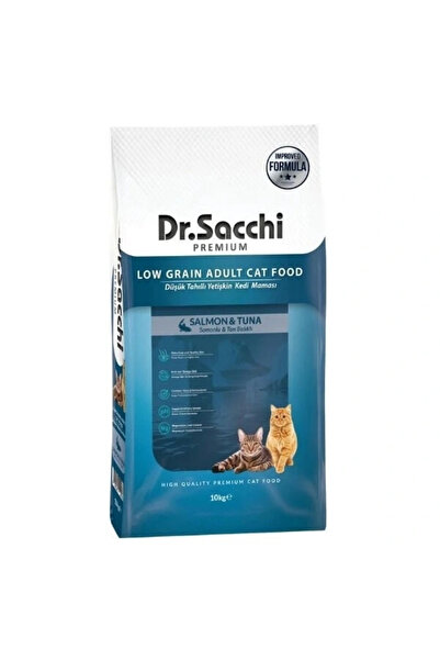 Generic Dr.Sacchi Premium Somonlu ve Ton Balıklı Düşük Tahıllı Yetişkin Kedi ...