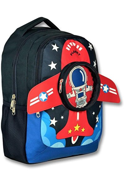 salesalbutik geantă Cennec 3D Astronaut cu imprimeu și Kanatlı Okul School ge...