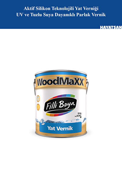 Filli Boya Aktif Silikon Teknolojili Yat Verniği 0,75 Lt – UV ve Tuzlu Suya Dayanıklı Parlak Vernik