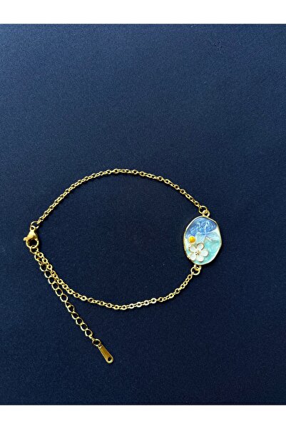 Ruby Kelebekli Papatya Bileklik