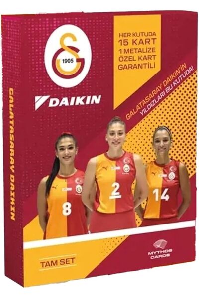 Genel Markalar Cards Galatasaray Voleybol Kart Serisi-Karton Kutu 24/25 (15 Kart)