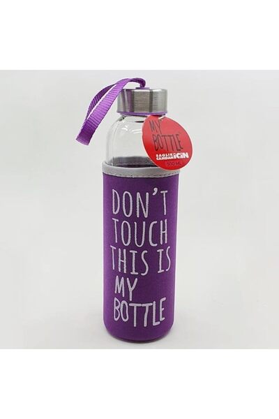 Genel Markalar Kesesi Renkli Kılıflı Cam Su Şişesi 500 ml