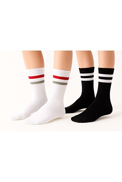 Plus Scorpion Women's Black and White Socks Set of 2 – Cotton Sports and Daily Use –