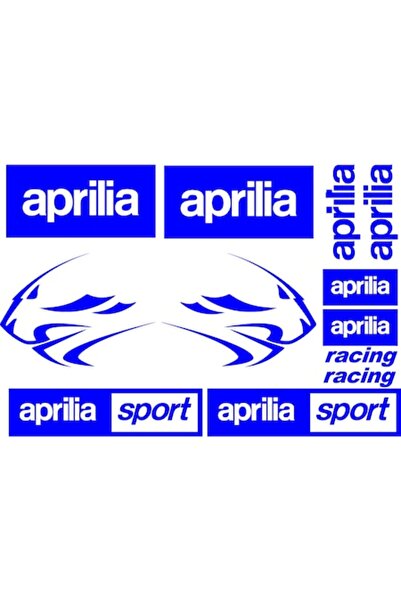 Oracal 651 Set Stickere Aprilia Moto, albastru