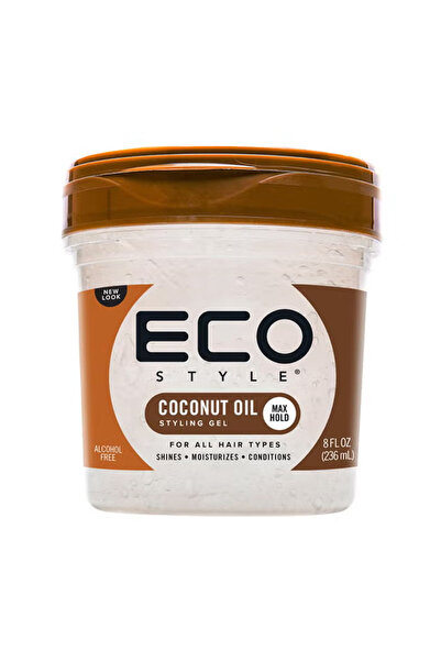 ECO STYLE جل تصفيف الشعر بزيت جوز الهند من إيكو ستايل - يضفي لمعانًا ويرطب ال...