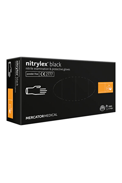 Mercator Medical Mănuși din nitril negre XL