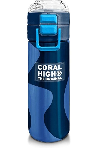 Genel Markalar High 500 ml Lacivert Mavi Desenli - Erkek Çocuk Paslanmaz Çeli...