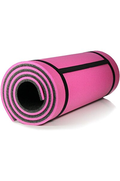 Genel Markalar 10 Mm Pilates Kamp Matı Pembe Siyah 180cm