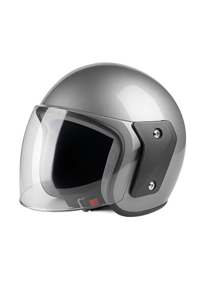 FIXATO Cască unisex pentru motocicletă/scuter, cu vizieră, mărime universală ...