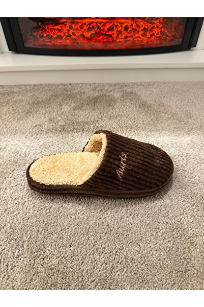 Auris Men's Silent Sole Very Soft and Lightweight Wool Inside Plush House Slippers