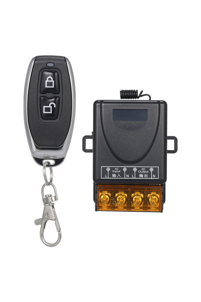 Generic AC85-220V 30A 433MHz Wireless Remote Control Relay Receiver for Water Pump Garage Door