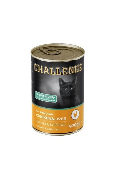 Generic Challenge Tavuklu Ciğerli Yetişkin Konserve Kedi Maması 400 Gr