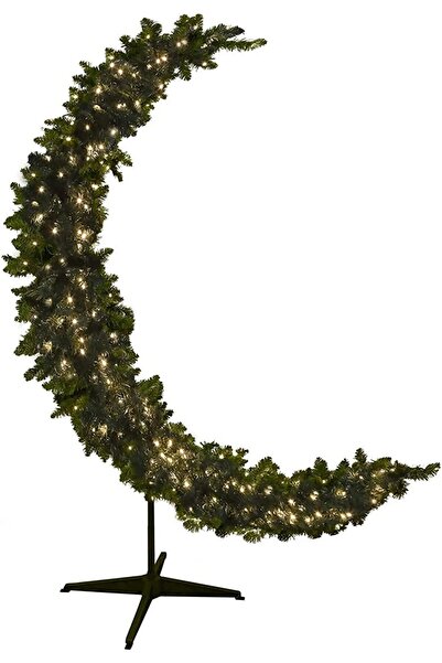Generic Ramadan Crescent Decorative Light – Elegant Moon Ornament for Home (Green) (180 cm)