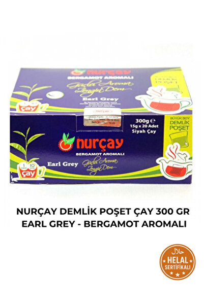 Nurçay Demlik Poşet Çay Earl Grey - Bergamot Aromalı 300 gr - 1 Adet