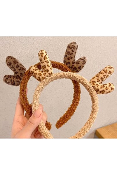 Madam Nora Plush Leopard Horned Crown |   Cute Children & Adult Hair Accessory