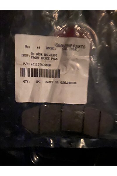 RKS SRK 125 R ÖN FREN BALATA ORİJİNAL