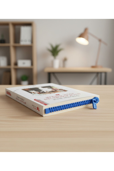 3D Fermuar Tasarımlı Kitap Ayracı (2 Adet)