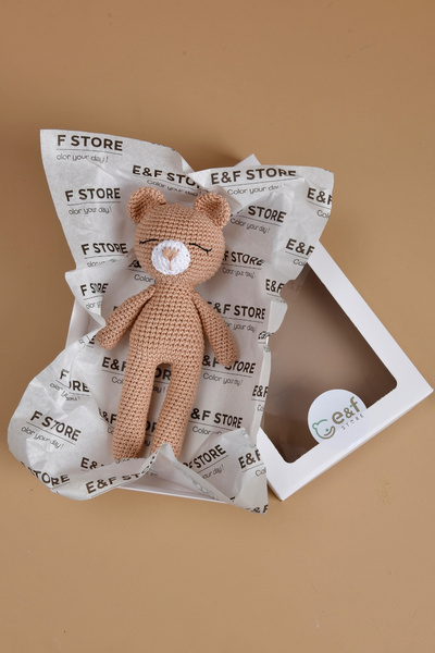 e&f Store Amigurumi Oyuncak - Krem Ayıcık