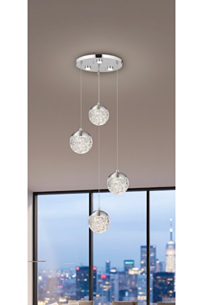 Avize ST DÜNYA 4 LÜ YUVARLAK 3 RENKLİ KUMANDALI