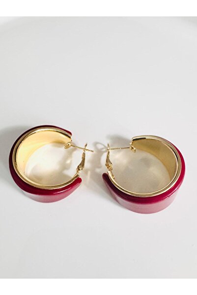 DEVİ fashion Halka Luxury Bone Earrings 5 cm