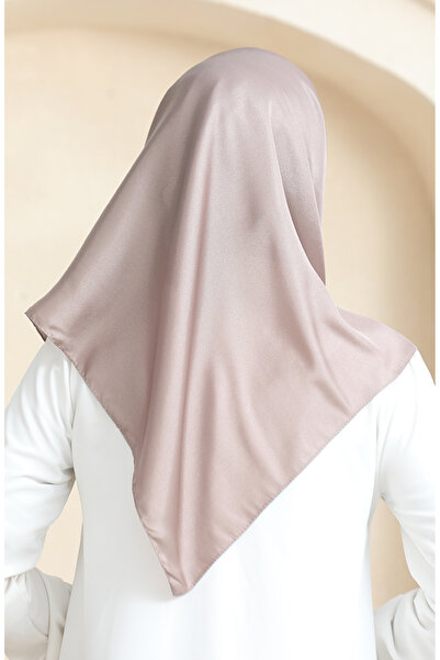 sefamerve Plain Crystal Scarf 70252-14 Mink