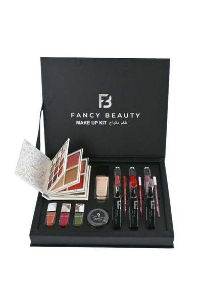 FANCY BEAUTY مجموعة مكياج أنيقة - أسود فاخر